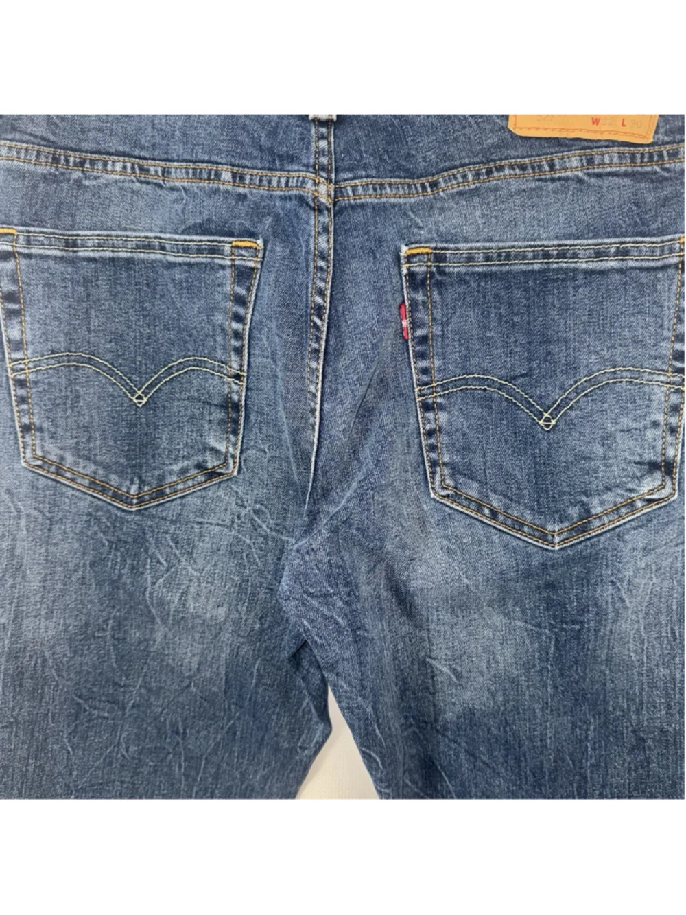 levis 527 bootcut jeans mens 32x30 Wiskered Dark Wash Western Cotton